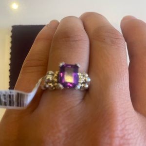 Lagos 18k glacier Amy ring size 7